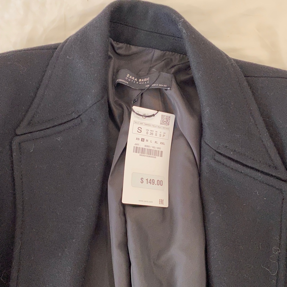 Zara black coat - Picture 3 of 3